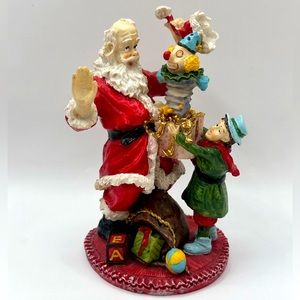 Claus Toy Maker Ceramic Christmas Figurine 5.5”